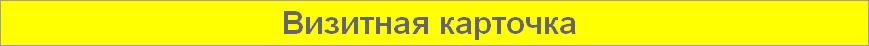 Визитная карточка 